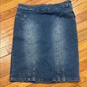 XOXO Dark Blue Denim Pencil Skirt